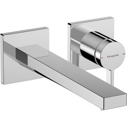 Hansgrohe Tecturis E Jednouchwytowa bateria umywalkowa EcoSmart+ z wylewką 22,5 cm, ścienna, podtynkowa, Chrom