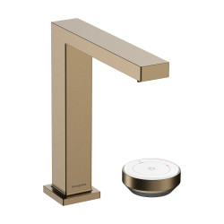 Hansgrohe Tecturis E 2-otworowa bateria umywalkowa 150 CoolStart Ecosmart+ z niezamykanym kompletem odpływ., Brąz Szczotkowany