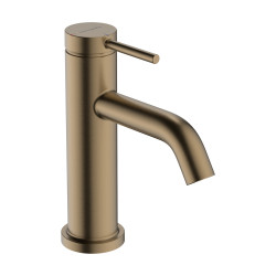 Hansgrohe Tecturis S Jednouchwytowa bateria umywalkowa 80 CoolStart z kompletem odpływowym z cięgłem, Brąz Szczotkowany