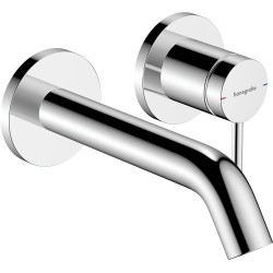 Hansgrohe Tecturis S Jednouchwytowa bateria umywalkowa EcoSmart+ z wylewką 16,5 cm, ścienna, podtynkowa, Chrom