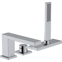 Hansgrohe Tecturis E 3-otworowa jednouchwytowa bateria na brzeg