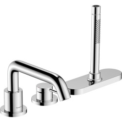 Hansgrohe Tecturis S 3-otworowa jednouchwytowa bateria na brzeg wanny, sBox, Chrom
