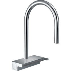 Hansgrohe Aquno Select M81 Jednouchwytowa bateria kuchenna 170, wyciągana wylewka, 3jet, sBox, Chrom