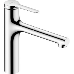Hansgrohe Zesis M33 Jednouchwytowa bateria kuchenna 160, wyciągana wylewka, 2jet, sBox lite, Chrom