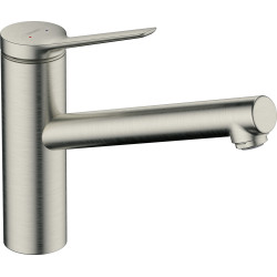 Zesis M33 Bateria 1-uchwytowa kuchenna 150, LowPressure do bezciśnieniowych podgrzewaczy wody, 1jet, Stal Szlachetna Finish
