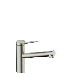 Hansgrohe Zesis M33 Jednouchwytowa bateria kuchenna 150, CoolStart, EcoSelection, 1jet, Stal Szlachetna Finish