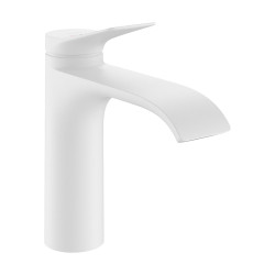 Hansgrohe Vivenis Jednouchwytowa bateria umywalkowa 110 CoolStart z kompletem odpływowym z cięgłem, Biały Matowy