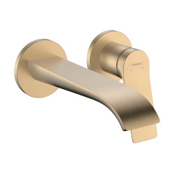 Hansgrohe Vivenis Jednouchwytowa bateria umywalkowa z wylewką 19,2 cm, ścienna, podtynkowa, Brąz Szczotkowany