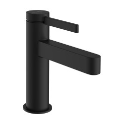 Hansgrohe Finoris Jednouchwytowa bateria umywalkowa 100 CoolStart z kompletem odpływowym Push-Open, Czarny Matowy