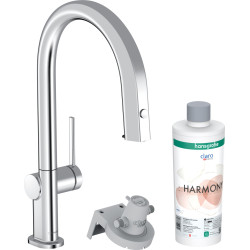 Hansgrohe Aqittura M91 FilterSystem 210 1jet z wyciąganą wylewką, sBox, zestaw startowy, Chrom