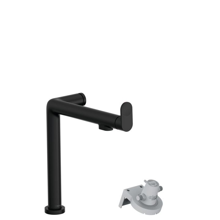 Hansgrohe Aqittura M91 FilterSystem 240 1jet, Czarny Matowy