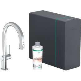 Hansgrohe Aqittura M91 SodaSystem 210, wyciągana wylewka, 1jet