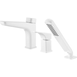 Bateria wannowa 3-OTWOROWA stała bianco hiacynt BQH A13M