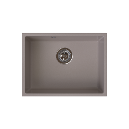 STAMPO zlewozmywak granitowy 1-kom podblatowy 40/54 cm, taupe