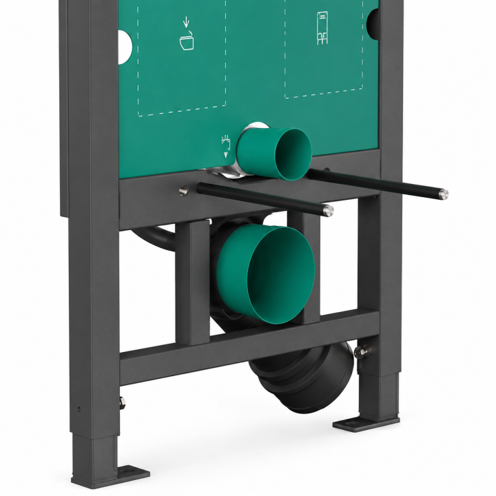 HG iFrame universal Stelaż podtynkowy 1120 do wiszącej miski WC z mocowaniami