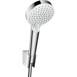 Hansgrohe Crometta Punktowy zestaw prysznicowy 100 Vario EcoSmart z wężem 125 cm, Biały/Chrom