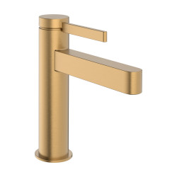 Hansgrohe Finoris Jednouchwytowa bateria umywalkowa 110 CoolStart z kompletem odpływowym Push-Open, Brąz Szczotkowany