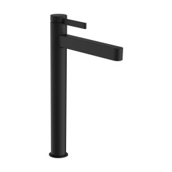 Hansgrohe Finoris Jednouchwytowa bateria umywalkowa 260 CoolStart do umywalek nabl. z kpl. odpływowym Push-Open, Czarny Matowy