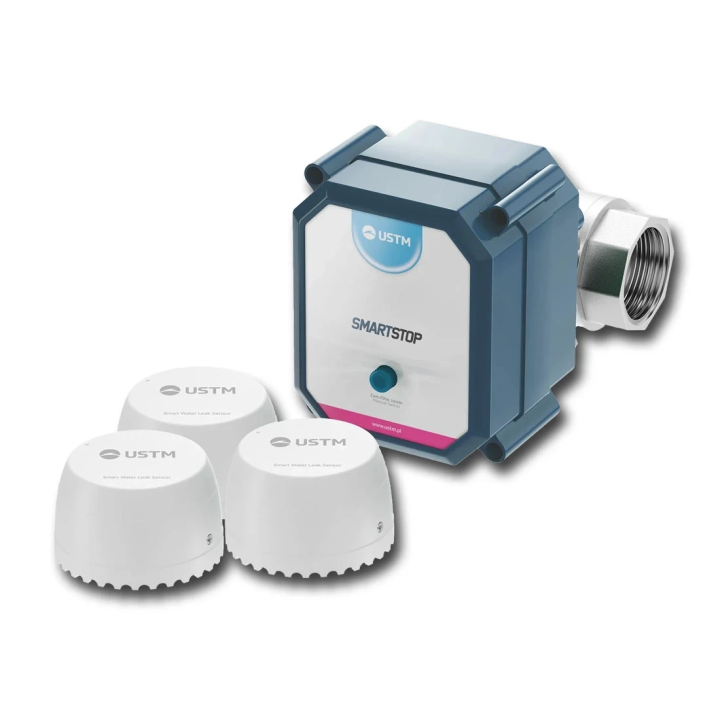 Zawór antyzalaniowy WiFi (gwint 1 cal) USMT SMARTSTOP1 – USTM