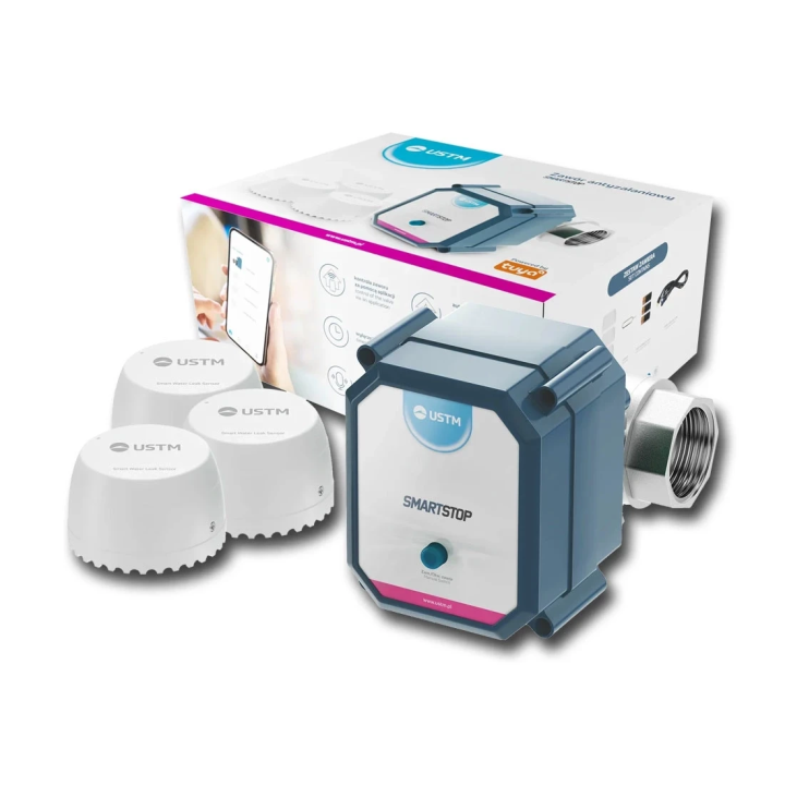 Zawór antyzalaniowy WiFi (gwint 1 cal) USMT SMARTSTOP1 – USTM