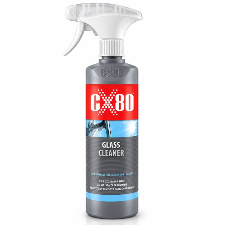 CX80 GLASS CLEANER 500 ML - PŁYN DO CZYSZCZENIA SZYB, LUSTER I POWIERZCHNI SZKLANYCH