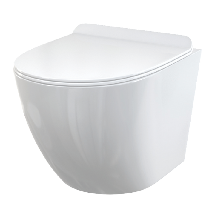 Zestaw Stelaż do WC+Muszla wisząca SOLID+Deska+Przycisk