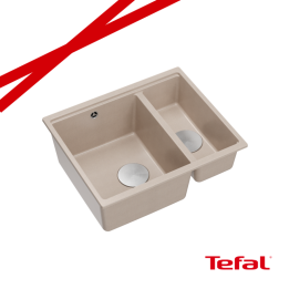 LOGAN 150 GraniteQ zlewozmywak pearl beige 56x46x22 cm