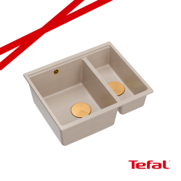 LOGAN 150 GraniteQ zlewozmywak pearl beige 56x46x22 cm