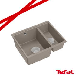 LOGAN 150 GraniteQ zlewozmywak soft taupe 56x46x22 cm