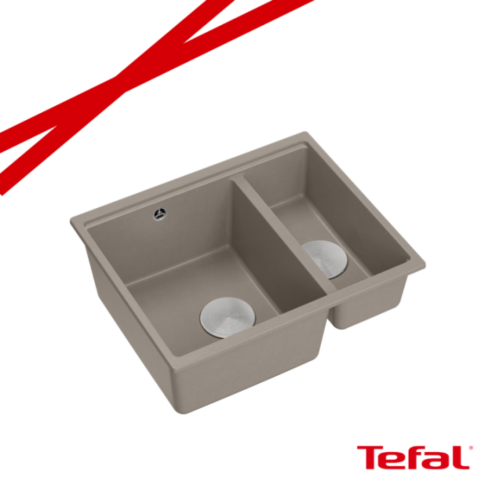 LOGAN 150 GraniteQ zlewozmywak soft taupe 56x46x22 cm