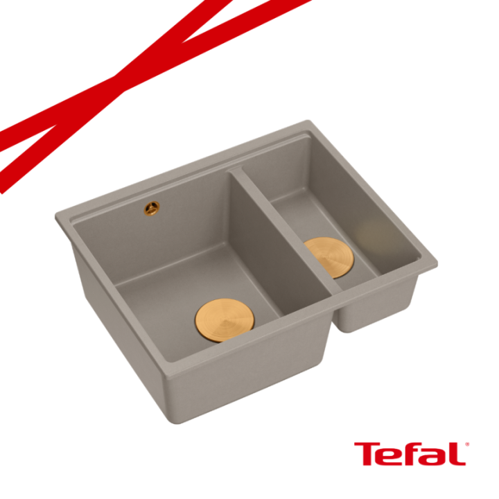 LOGAN 150 GraniteQ zlewozmywak soft taupe 56x46x22 cm