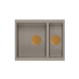 LOGAN 150 GraniteQ zlewozmywak soft taupe 56x46x22 cm