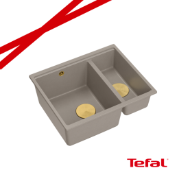 LOGAN 150 GraniteQ zlewozmywak soft taupe 56x46x22 cm
