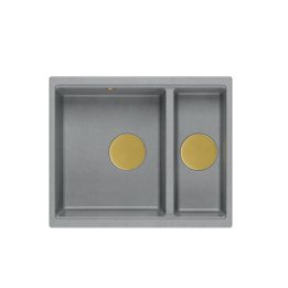 LOGAN 150 GraniteQ zlewozmywak silver stone 56x46x22 cm