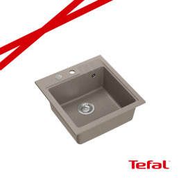 PETER 110 GraniteQ zlewozmywak granitowy soft taupe 1-komorowy