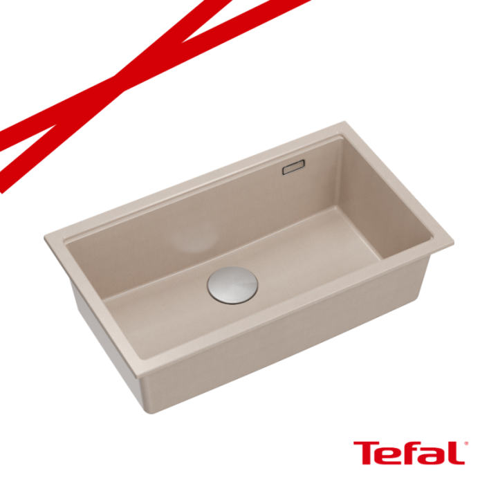 LOGAN 110 GraniteQ zlewozmywak pearl beige 76x45x23,5 cm