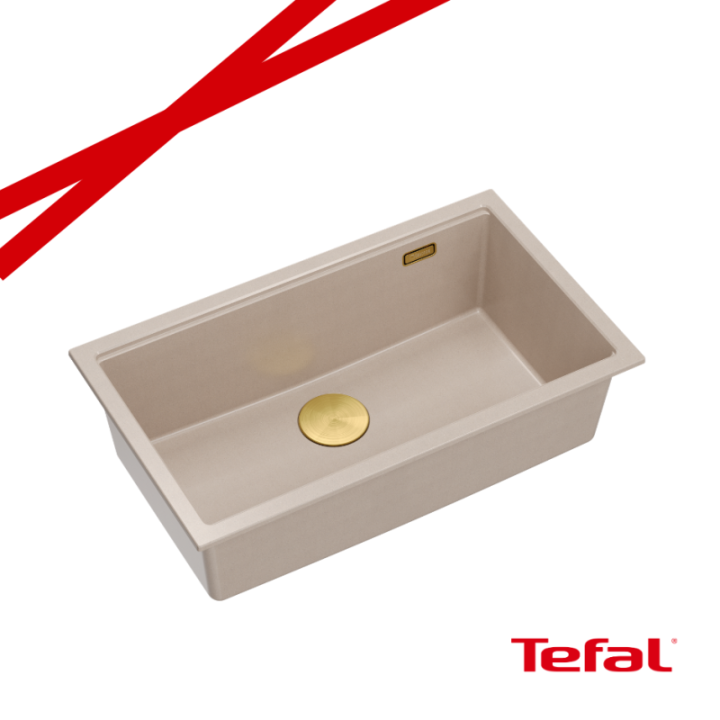 LOGAN 110 GraniteQ zlewozmywak pearl beige 76x45x23,5 cm