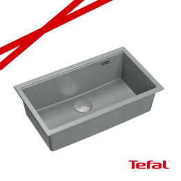 LOGAN 110 GraniteQ zlewozmywak silver stone 76x45x23,5 cm
