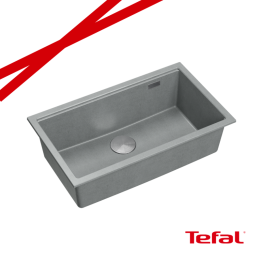 LOGAN 110 GraniteQ zlewozmywak silver stone 76x45x23,5 cm