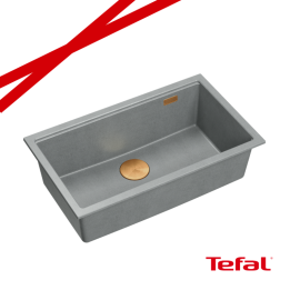 LOGAN 110 GraniteQ zlewozmywak silver stone 76x45x23,5 cm