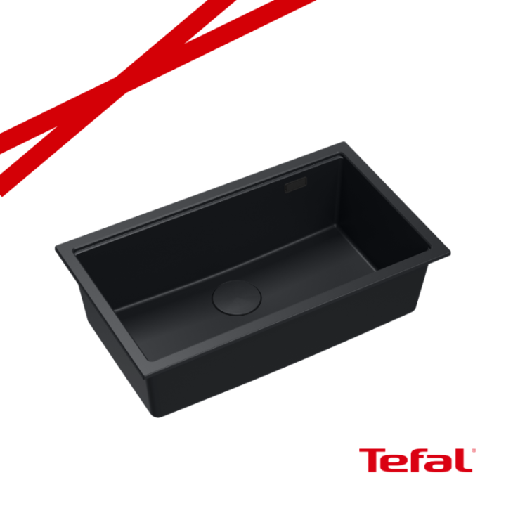 LOGAN 110 GraniteQ zlewozmywak pure carbon 76x45x23,5 cm