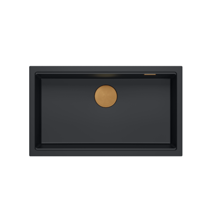 LOGAN 110 GraniteQ zlewozmywak pure carbon 76x45x23,5 cm