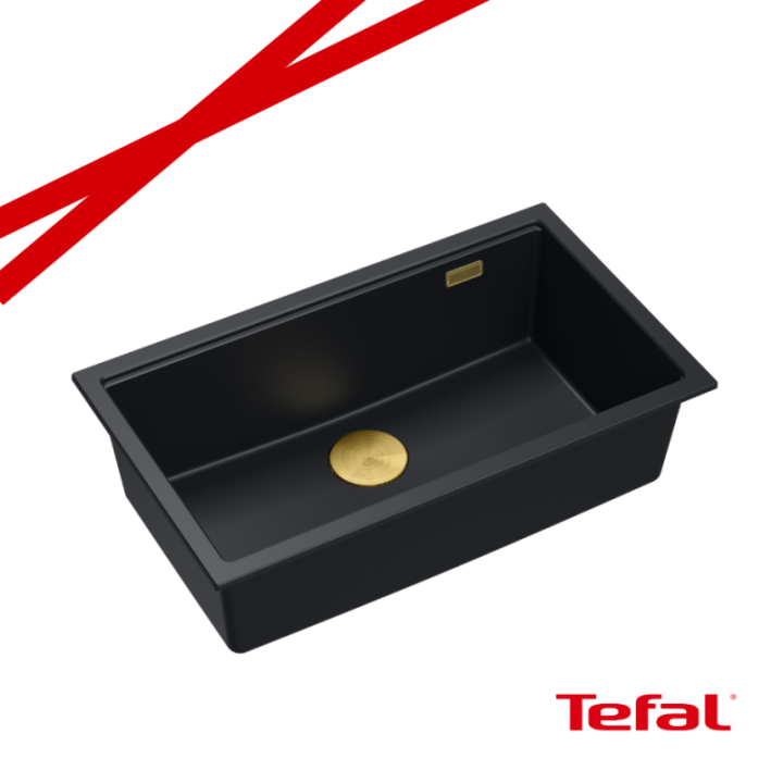 LOGAN 110 GraniteQ zlewozmywak pure carbon 76x45x23,5 cm