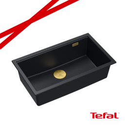 LOGAN 110 GraniteQ zlewozmywak pure carbon 76x45x23,5 cm