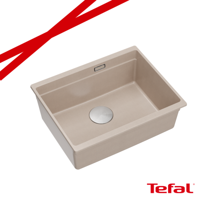 LOGAN 100 GraniteQ zlewozmywak pearl beige 56x45x21,5 cm