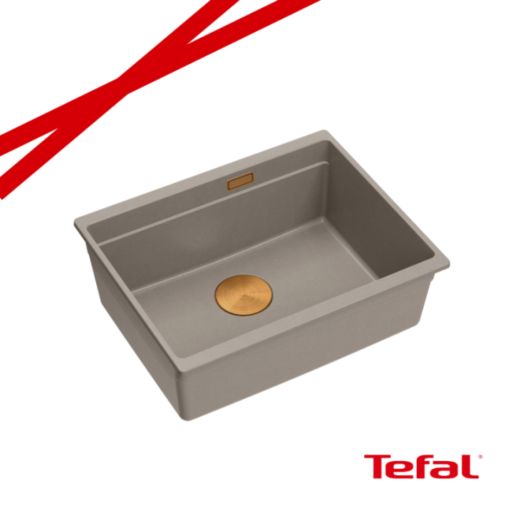 LOGAN 100 GraniteQ zlewozmywak soft taupe 56x45x21,5 cm