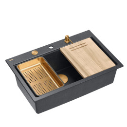 Zlewozmywak granitowy MARC 110 WORKSTATION - jednokomorowy