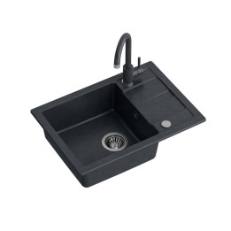 Zestaw GO-SMART zlewozmywak granitowy z baterią i deską