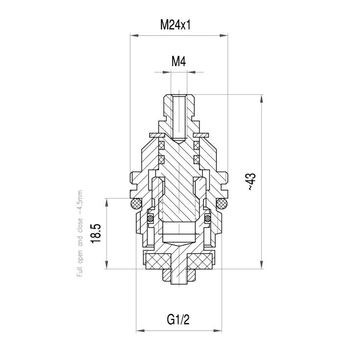 Grzejnik łazienkowy typ 600x1800 prosty chrom – Ferro