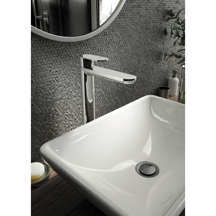 Bateria umywalkowa wysoka - ECO-aerator 4.5 l/min stała chrom